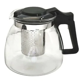 Tetera Negro Transparente Plateado Vidrio Plástico 900 ml de Vivalto, Servicio de té y café - Ref: S3608815, Precio: 6,66 €, ...