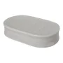 Bath Set 89457 Waves Ceramic Grey Metal (3 pcs) by Berilo, Bathroom Accessory Sets - Ref: S3608907, Price: 7,97 €, Discount: %