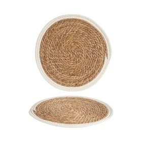 Table Mat White/Brown 35 x 1 x 35 cm Natural White by Gift Decor, Place Mats - Ref: S3609000, Price: 4,68 €, Discount: %