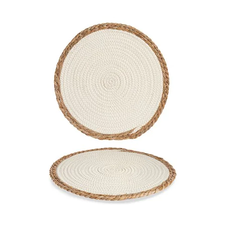 Salvamantel Blanco/Marrón 35 x 1 x 35 cm Natural Blanco de Gift Decor, Salvamanteles individuales - Ref: S3609001, Precio: 3,...