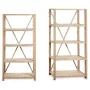 Shelves Brown Wood (40 x 160 x 105 cm) by Gift Decor, Standing Shelf Units - Ref: S3609056, Price: 217,74 €, Discount: %