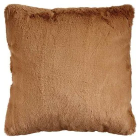 Cushion With hair Brown Synthetic Leather (40 x 2 x 40 cm) by Gift Decor, Cushions - Ref: S3609176, Price: 9,21 €, Discount: %