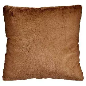 Cushion With hair Brown Synthetic Leather (60 x 2 x 60 cm) by Gift Decor, Cushions - Ref: S3609182, Price: 16,02 €, Discount: %