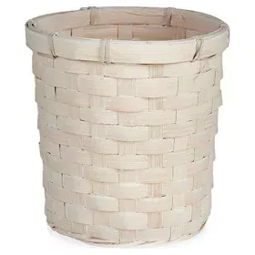 Cache-pot 17 x 15 x 17 cm Blanc PVC Bambou de Gift Decor, Cache-pots - Réf : S3609259, Prix : 2,31 €, Remise : %