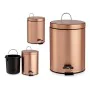 Pedal bin Metal Copper Plastic 3 L (17 x 25,8 x 22,5 cm) by Berilo, Bathroom Bins - Ref: S3609380, Price: 11,11 €, Discount: %