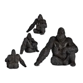 Deko-Figur Gorilla Schwarz Harz (34 x 50 x 63 cm) von Gift Decor, Sammlerstücke - Ref: S3609523, Preis: 67,97 €, Rabatt: %