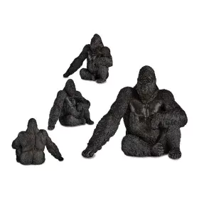 Statua Decorativa Gorilla Nero Resina (34 x 50 x 63 cm) di Gift Decor, Oggetti da collezione - Rif: S3609523, Prezzo: 75,04 €...