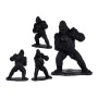 Decorative Figure Gorilla Black Resin (25,5 x 56,5 x 43,5 cm) by Gift Decor, Collectables - Ref: S3609524, Price: 55,71 €, Di...