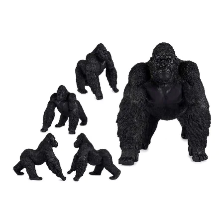 Decorative Figure Gorilla Black Resin (30 x 36 x 45 cm) by Gift Decor, Collectables - Ref: S3609531, Price: 42,35 €, Discount: %