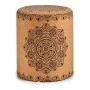 Puff Mandala Castanho MDF Cortiça (34 x 39 x 34 cm) de Gift Decor, Pufes pera - Ref: S3609556, Preço: 42,05 €, Desconto: %