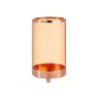 Candleholder Copper Amber Cylinder Metal Glass (9,7 x 16,5 x 9,7 cm) by Gift Decor, Candelabras and candle holders - Ref: S36...