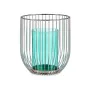 Candleholder Silver Blue Cage Metal Glass (15 x 17 x 15 cm) by Gift Decor, Candelabras and candle holders - Ref: S3609624, Pr...