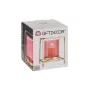 Candleholder Squared Pink Golden 11,5 x 12,6 x 11,5 cm Metal Glass by Gift Decor, Candelabras and candle holders - Ref: S3609...