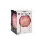 Jarrón Rosa Bola Metal Vidrio (14,5 x 19,5 x 14,5 cm) de Gift Decor, Jarrones - Ref: S3609630, Precio: 11,53 €, Descuento: %