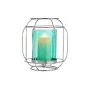 Candleholder Silver Blue Lantern Metal Glass (19 x 20 x 19 cm) by Gift Decor, Candelabras and candle holders - Ref: S3609632,...