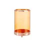 Candleholder Copper Amber Cylinder 12,2 x 19,5 x 12,2 cm Metal Glass by Gift Decor, Candelabras and candle holders - Ref: S36...