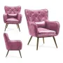 Fauteuil Rose Velours (68 x 92 x 70 cm) de Gift Decor, Chaises - Réf : S3609681, Prix : 197,23 €, Remise : %