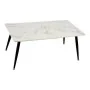 Table Basse Blanc Noir Marbre Métal Mélamine Bois MDF 60 x 110 x 45 cm de Gift Decor, Tables - Réf : S3609698, Prix : 46,80 €...