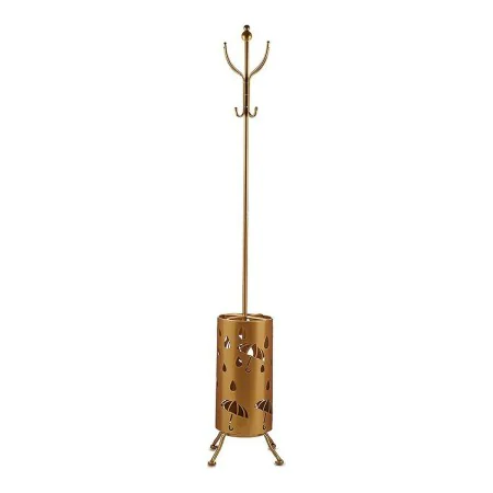 Porte-manteau porte-parapluie Doré Métal (44 x 185 x 44 cm) de Gift Decor, Portemanteaux - Réf : S3609699, Prix : 55,71 €, Re...