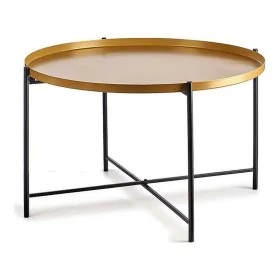 Side table Black Golden Metal (76,5 x 46 x 76,5 cm) by Gift Decor, Tables - Ref: S3609710, Price: 43,04 €, Discount: %