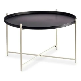 Table d'appoint Noir Blanc Métal (76,5 x 46 x 76,5 cm) de Gift Decor, Tables - Réf : S3609711, Prix : 43,04 €, Remise : %