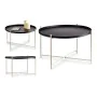 Mesa de apoio Preto Branco Metal (76,5 x 46 x 76,5 cm) de Gift Decor, Jogos de móveis - Ref: S3609711, Preço: 43,04 €, Descon...