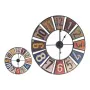 Horloge Murale Multicouleur Rétro Métal (60 x 4,5 x 60 cm) de Gift Decor, Pendules murales - Réf : S3609724, Prix : 33,86 €, ...