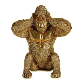 Figura Decorativa Gorila Dorado 10 x 18 x 17 cm de Gift Decor, Adornos - Ref: S3609739, Precio: 7,74 €, Descuento: %