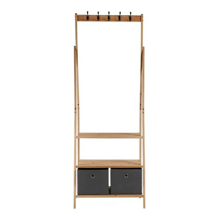 Hattestativ Grau Braun Holz Stoff (40,5 x 175 x 67 cm) von Kipit, Garderobenständer - Ref: S3609753, Preis: 62,42 €, Rabatt: %