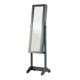 Mirror Jewellery Stand Grey MDF Wood (36 x 140 x 36,5 cm) by Gift Decor, Floor Mirrors - Ref: S3609764, Price: 75,04 €, Disco...