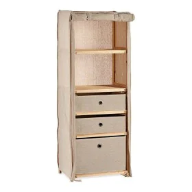 Shelves Beige Wood Cloth (28 x 113 x 42 cm) by Kipit, Standing Shelf Units - Ref: S3609838, Price: 49,92 €, Discount: %