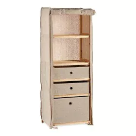 Estantes Bege Madeira Tecido (28 x 113 x 42 cm) de Kipit, Unidades de estantes - Ref: S3609838, Preço: 50,92 €, Desconto: %