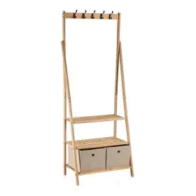 Hat stand Beige Brown Wood Cloth (40,5 x 175 x 67 cm) by Kipit, Coat Racks - Ref: S3609839, Price: 63,67 €, Discount: %