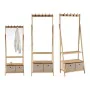 Hat stand Beige Brown Wood Cloth (40,5 x 175 x 67 cm) by Kipit, Coat Racks - Ref: S3609839, Price: 62,42 €, Discount: %