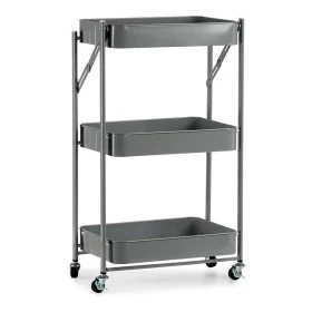 Vegetable trolley Grey Steel Plastic (29,5 x 78,5 x 45,5 cm) by Kinvara, Shelves and supports - Ref: S3609934, Price: 43,04 €...