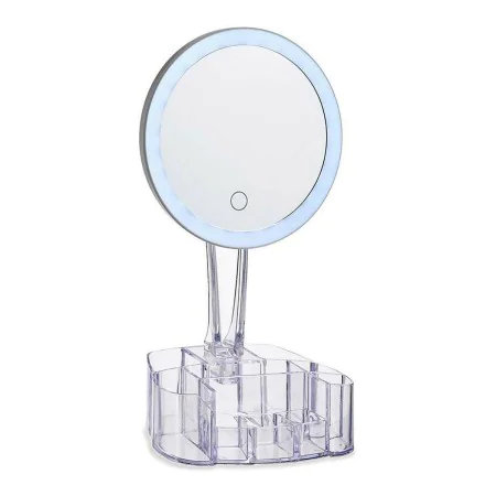 Miroir Grossissant avec LED 1x Blanc polystyrène 12,6 x 34,5 x 17 cm de Berilo, Miroirs - Réf : S3609938, Prix : 17,34 €, Rem...