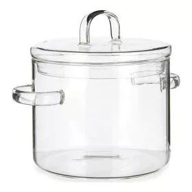 Caçarola com Tampa Vidro de Borosilicato Transparente (14,5 x 15,8 x 20 cm) de Vivalto, Panelas retas - Ref: S3610115, Preço:...