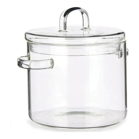 Pentola con Coperchio Vetro Borosilicato Trasparente (15,4 x 16,8 x 20,5 cm) di Vivalto, Pentole universali - Rif: S3610116, ...