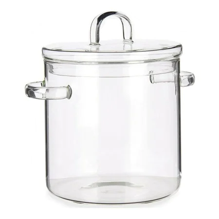 Casserole with Lid Borosilicate Glass Transparent (15,3 x 19,5 x 21 cm) by Vivalto, Stockpots - Ref: S3610117, Price: 19,81 €...