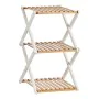 Shelves Brown White Foldable Wood (32 x 65 x 39 cm) by Gift Decor, Standing Shelf Units - Ref: S3610214, Price: 30,48 €, Disc...