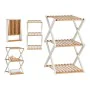 Shelves Brown White Foldable Wood (32 x 65 x 39 cm) by Gift Decor, Standing Shelf Units - Ref: S3610214, Price: 30,48 €, Disc...