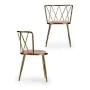 Chair Golden Pink Rhombus 50,5 x 73 x 51 cm by Gift Decor, Dining Chairs - Ref: S3610370, Price: 90,05 €, Discount: %