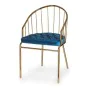 Chaise Doré Bleu Barres 51 x 81 x 52 cm de Gift Decor, Chaises - Réf : S3610375, Prix : 97,57 €, Remise : %