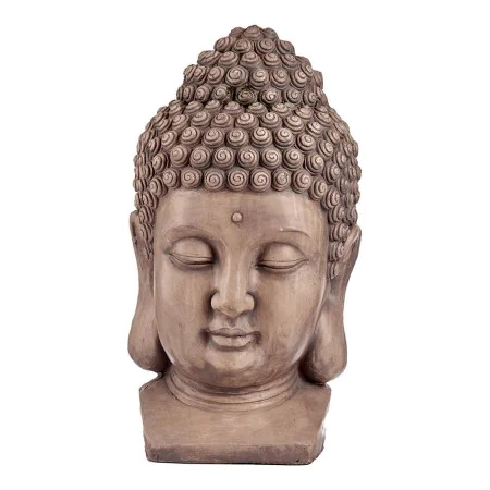 Dekorative Gartenfigur Buddha Kopf Grau Polyesterharz (35 x 65,5 x 38 cm) von Ibergarden, Statuen - Ref: S3610537, Preis: 90,...