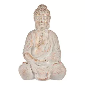 Statua Decorativa da Giardino Buddha Bianco/Dorato Poliresina (24,5 x 50 x 31,8 cm) di Ibergarden, Statue - Rif: S3610544, Pr...