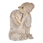 Dekorative Gartenfigur Buddha Gold Weiß Polyesterharz (28,5 x 43,5 x 37 cm) von Ibergarden, Statuen - Ref: S3610546, Preis: 5...