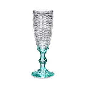 Champagne glass Turquoise Points Glass 6 Units (185 ml) by Vivalto, Champagne flute - Ref: S3610775, Price: 18,82 €, Discount: %