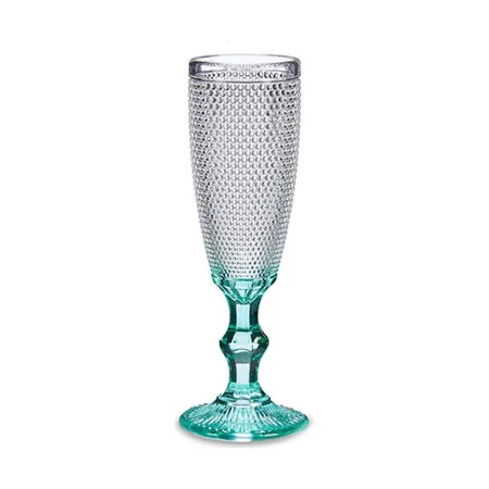 Coupe de champagne Turquoise Points verre 6 Unités (185 ml) de Vivalto, Coupes à champagne - Réf : S3610775, Prix : 18,07 €, ...