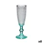 Coupe de champagne Turquoise Points verre 6 Unités (185 ml) de Vivalto, Coupes à champagne - Réf : S3610775, Prix : 18,07 €, ...