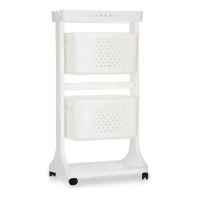 Chariot à légumes Blanc polypropylène (33 x 81 x 44 cm) de Kinvara, Étagères et supports - Réf : S3610956, Prix : 36,14 €, Re...